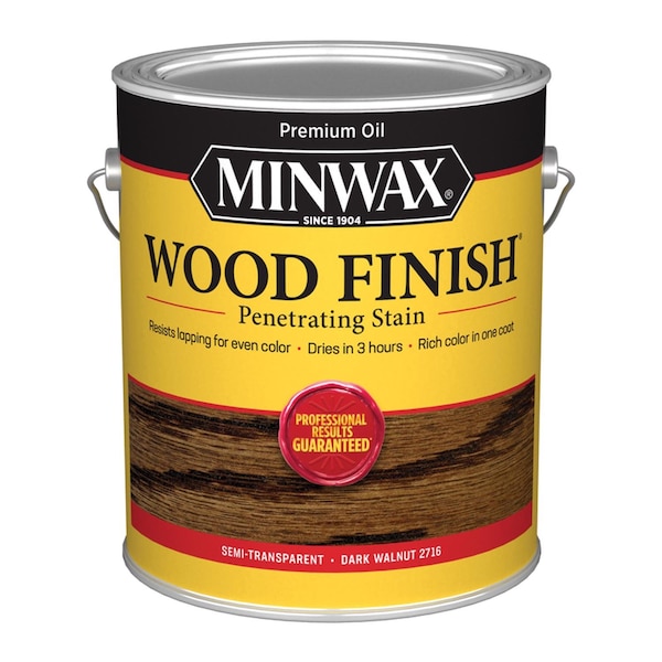 Minwax Minwax Wood Finish Semi-Transparent Dark Walnut Oil-Based Penetrating Stain 1 gal 710810000 - main